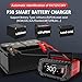 30 AMP Car Battery Charger, 6V/12V/24V Lead-Acid, Lithium, LiFePo4 Smart Battery Charger, Large Screen Trickle Charger, Fully Automatic Chargers and Maintainer for Car, Motorcycle, Lawn Mower