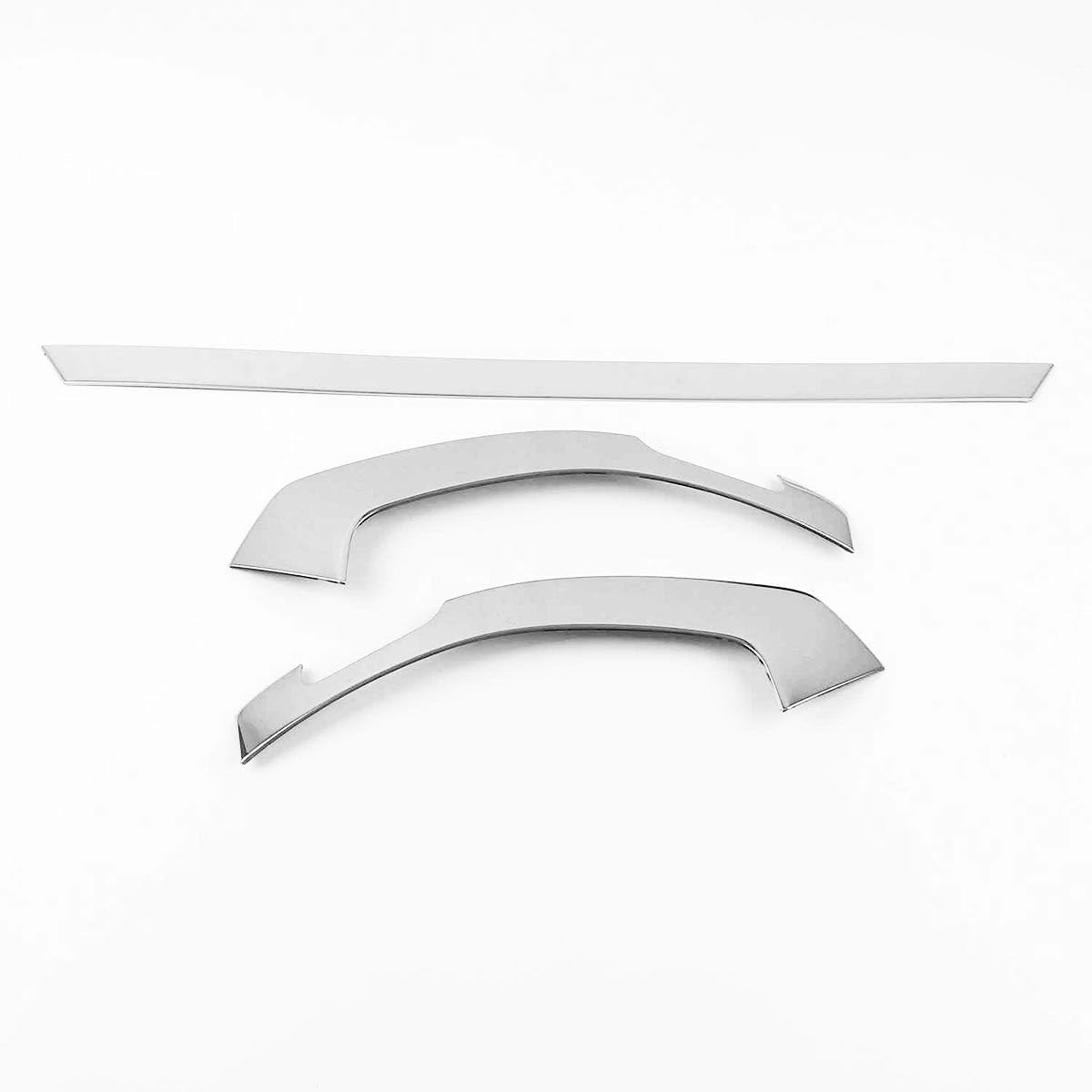 Front Grille Trim Compatible With Toyota Corolla Cross 2026 2025-2022 Front Bumper Grille Mesh Frame Trim Car Accessories ABS 3PC(Glossy Chrome Style) Not Fit For Hybrid Version