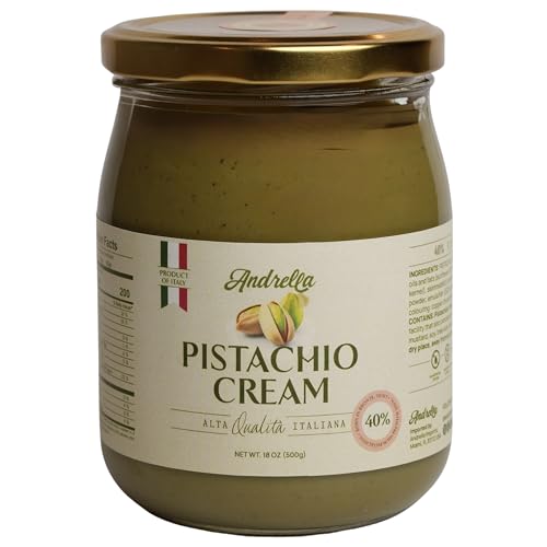 Andrella - 500g (18 oz) Premium Sicilian Pistachio Cream 40%