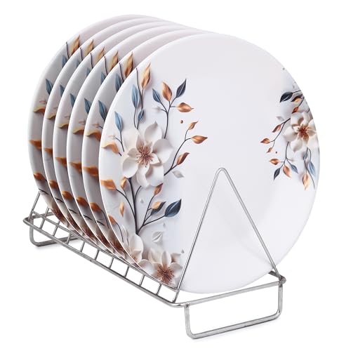 Image of Golden Fish Melamine 24 Pieces Dinner Set - Durable, Stylish, BPA-Free Tableware, Crockery Set Perfect for Dining & Gifting |