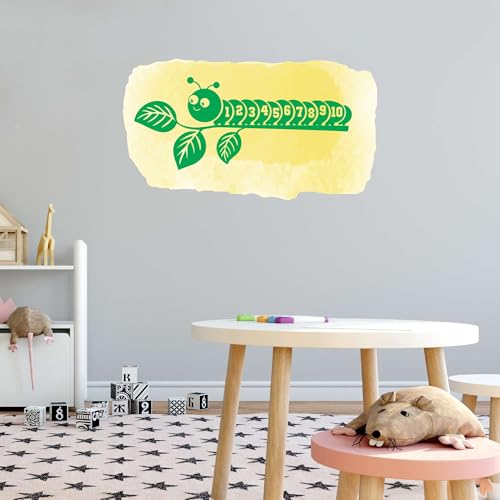 Adesivos de vinil com desenhos de arte de parede sequenciais adequados para crianças, para casa, par