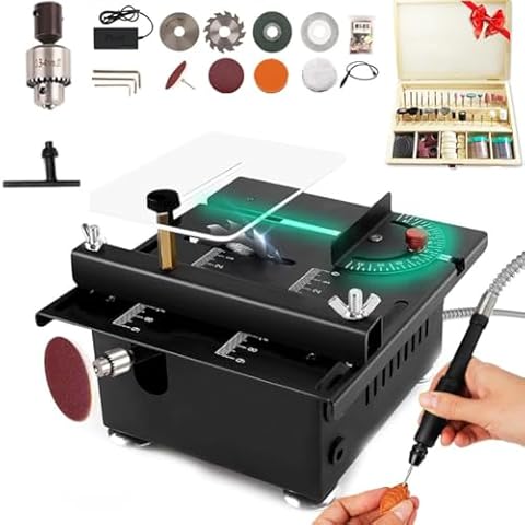 Mini Multi-functional Table Saw, Mini Table Saw, Mini Table Saw, Mini Table Saw for Crafts, Plus, Mini Table Saw for Wood Cutting, Small Table Saw for Wood Cover
