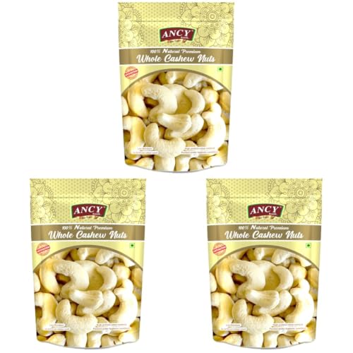Image of Ancy Kaju (Cashew) 250 Grams for All Ages | High in Protein and Boosts Energy and Build Immunity | Healthy Nutritious Cashew Nut | Delicious Vegan & Crunchy Kaju Nut for Cooking and Raw Eating