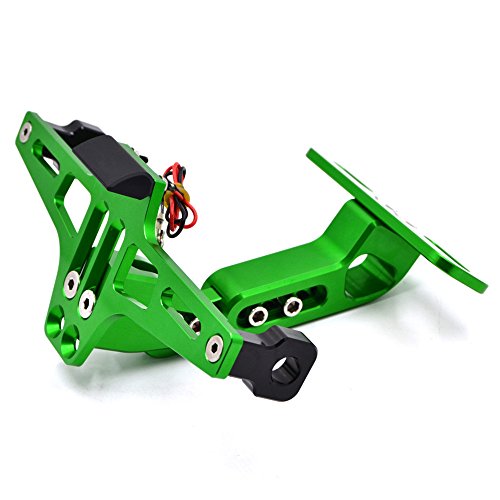 Soporte para matrícula de motocicletas, de la marca BJ Global, con luz LED