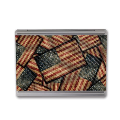 Image of MightySkins Carbon Fiber Skin Compatible With Microsoft Surface Laptop Go 3 (2023) Full Wrap Kit - Vintage American | Protective, Durable Textured Carbon Fiber Finish | Easy To Apply | Made in the USA