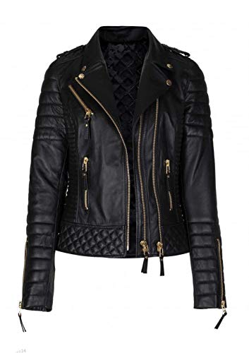 Women's Lambskin Leather Jacket – Genuine Leather, Slim Fit Zip-Up Coat, Outerwear Jacket2