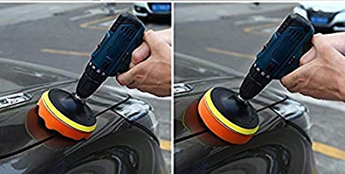 Image of DIY Crafts 1 Kit, 4 Pcs Sets, 3'' Car & Motorbike Care High Gross Wax Polishing Buffing Pad Kit Car Polishing Buffer Set with Drill Adapter for M10 Connector Drill Accessories f (1 Kit, 4 Pcs Sets)