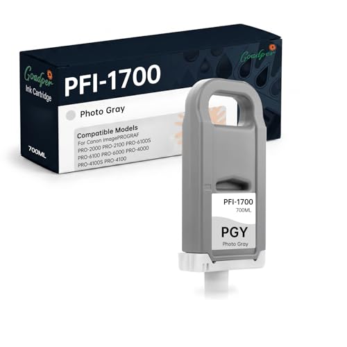 PFI-1700PGY encre grise 700ml compatible pour remplacer 0782C001 imagePROGRAF PRO-2100
