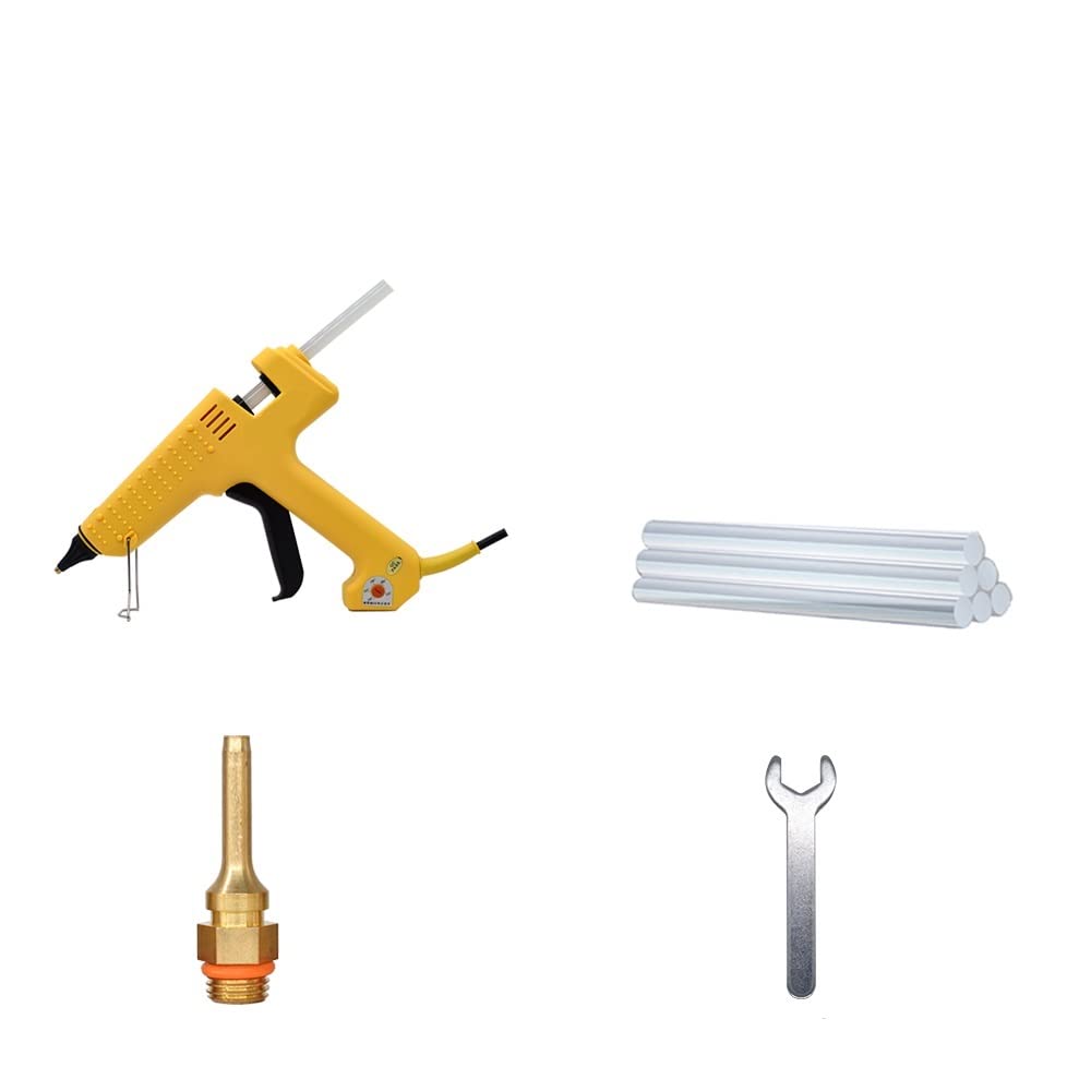 Profesjonalny Pistolet Do Klejenia Na Gorąco O Mocy 250 W Z Regulacją Temperatury O Dużej Mocy Zestaw Pistoletów Silikonowych Za Pomocą Kleju W Sztyfcie 11 MM 2.0 MM Miedziana Dysza(Set-3)