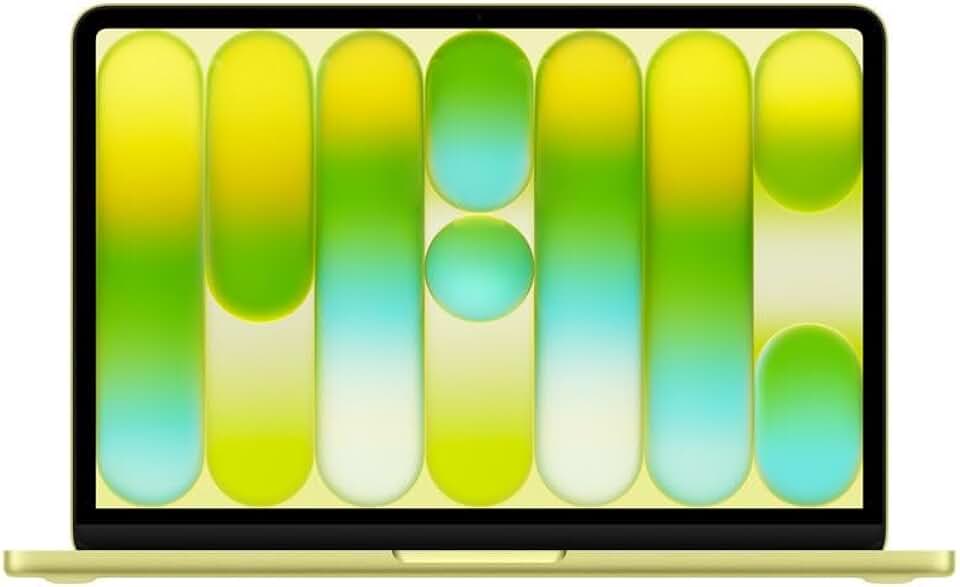 Apple 2026 MacBook Neo (13 pol. com chip A18 Pro, pensado para IA e Apple Intelligence, tela Liquid Retina, 8 GB de memória unificada, SSD de 256 GB e câmera FaceTime HD de 1080p); Amarelo-cítrico