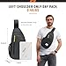 SKYSPER Sling Bag RFID Crossbody Sling Backpack Cross Body Shoulder Travel Bag Hiking Daypack for Women Men(Black)