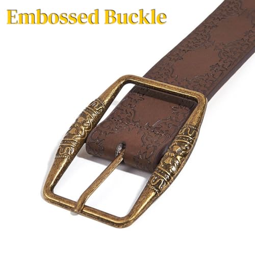 Women Western Belt Gold Buckle Cowgirl Belt Vinatge Country Leather Belt for Jeans Pants Fashion Ladies Leather Belt3