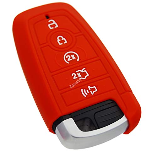 Image of Silicone Key Fob Cover Protector for Ford Mustang Fusion Raptor F150 F250 Explorer Expedition Bronco Lincoln Aviator Corsair