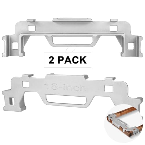 Tandefio 2 Pcs 16 Inch Framing Tools Framing Stud Layout Tool Cast Aluminum Stud Measurement Spacing Precision Jig Tool for Walls Roofs Floors or Ladders