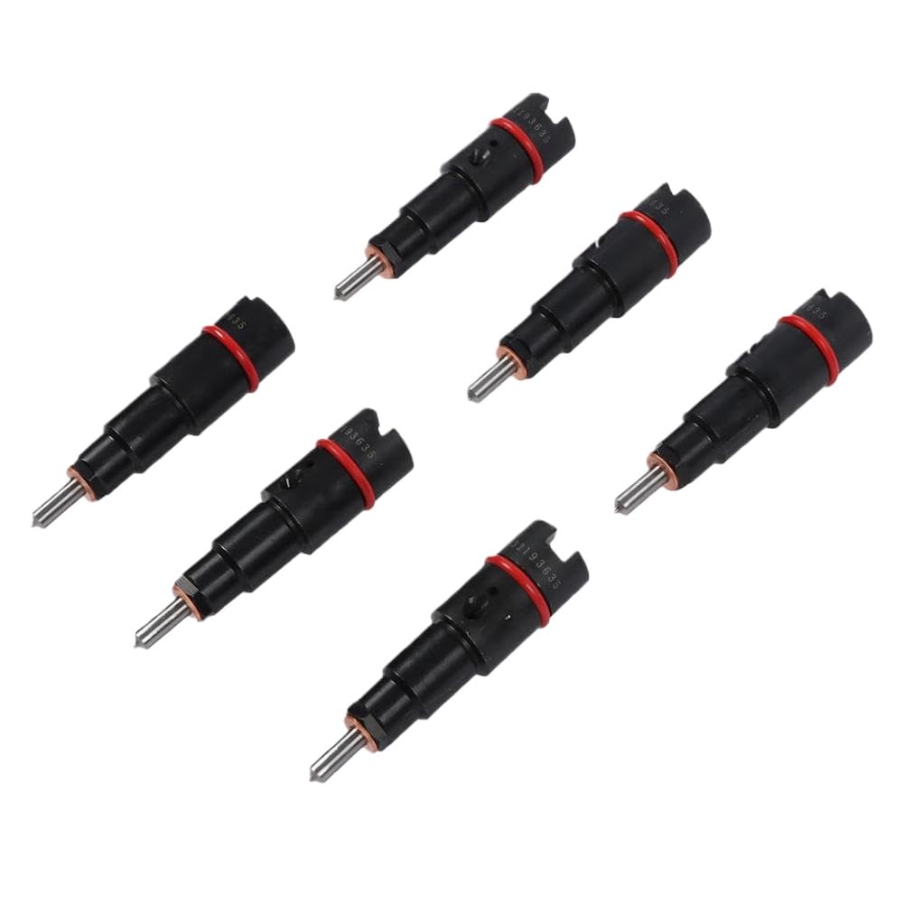 Vjzyutsw Onecolor 6 Pcs Fuel Injector Nozzles 0432193635 Compatible With Ram 2500 3500 1998-2002 5.9L L6 Diesel