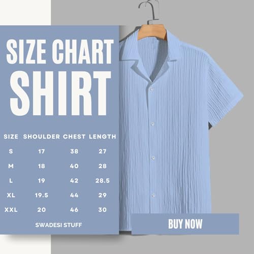 Image of Men's Relaxed Fit Striped Short Sleeve Button-Down Casual Shirt