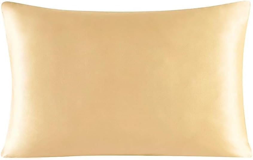HBJWOV Silk Pillowcase with Hidden Zipper Both Sides for Sleep and Skin Care(51x76cm)