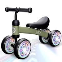 Sejoy Draisienne Enfants Vélo Bébé Sans Pédales 10-36 Mois Jouet Baby Walker Fille Garçon 1-3 Ans Jouet D'Equitation Trotteur Bebe Mini Bike Cadeau Anniversaire Vert