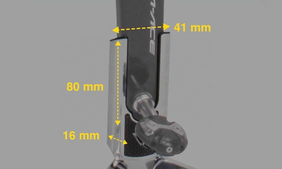 Topeak Unisex – Erwachsene Flashstand Slim X Fahrradständer, Silber-Schwarz, 16cm,Maximale Kapazität -14 kg