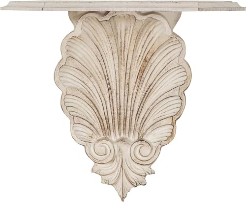 Biscottini Mensola shabby chic da parete 39x24x37cm Made in...