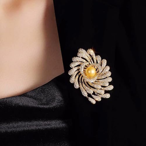 Image of HETICA Women Animal Floral Brooch Pin Accessory Perfect as a Gift for Anniversary Celebrations, Parties, Or Everyday Wear