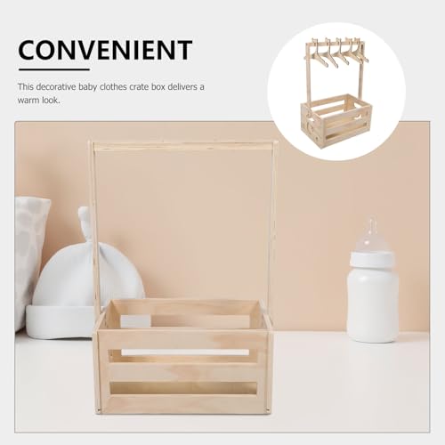 Coffre de rangement en bois idéal pour cadeau de naissance shower - 4