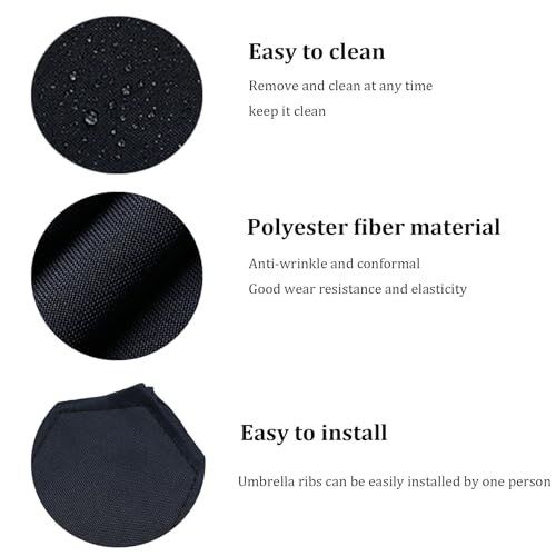 Auvent de rechange de parasol robuste en polyester de qualité supérieure