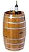Vintiquewise Wooden Wine Barrel Shaped Wine Holder, Bar Storage Lockable Storage Cabinet