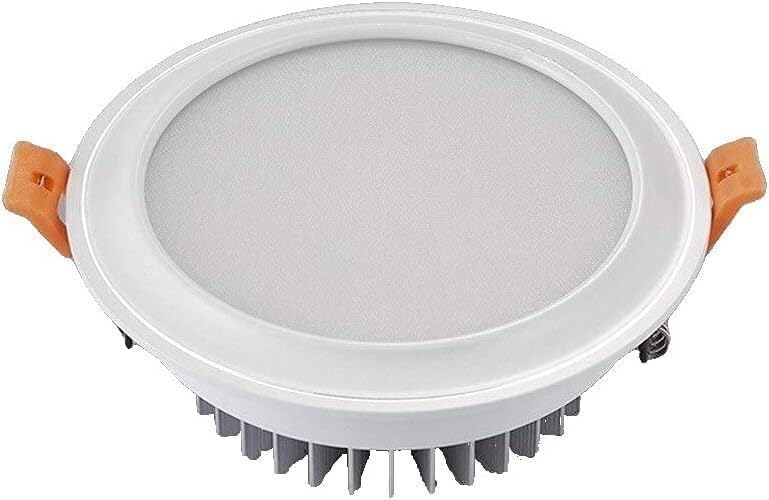 Kits de molduras para iluminación empotrada, luz LED Blanca empotrada de Techo, Foco para Sala de Estar, iluminación Comercial, luz cálida de 3000 K, 12 W.