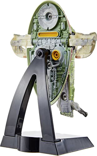 Hot Wheels Star Wars Starships Select Boba Fett's Starship, Premium Collectable Replica with Movable Part & Display Stand - image 5