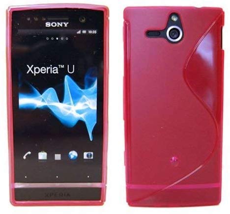 Energmix S-Line TPU Étui de Protection pour Sony Xperia U ST25i Étui en Silicone en Rose