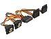 Produktbild Delock Kabel SATA 15 Pin Strom Stecker mit Einrastfunktion > SATA 15 Pin Strom Buchse 2 x unten / 2 x oben 15 cm