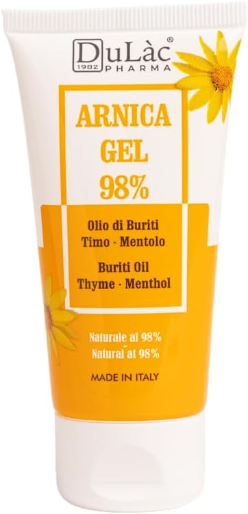 Dulac Arnica Body Massage Gel – Water-Based Cosmetic Massage Gel with Arnica Montana, Fast-Absorbing Lightweight Texture, Non-Greasy Feel, Dermatologically Tested, 1.7 Fl Oz