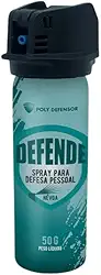 Defende Ela Spray para Defesa Pessoal, 50g, Névoa com Alcance 2,5m, Extratos Vegetais, Sistema FLIP-TOP, 12cm x 4cm, Propelente Não Inflamável Dia a Dia