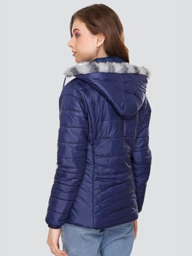 Image of RARE TIMES Women's Stylish Solid Full Sleeves Jacket | Winter Wear Quilted Jacket for Travelling | Regulaer Fit Puffer Jacket For Women