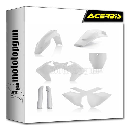 Cache carénage blanc Acerbis pour réparer le plastique Husqvarna FC 250