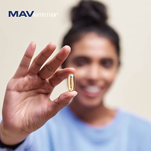 Dreifach Starkes Omega-3-Fischöl 1200 mg | EPA & DHA | Wildgefangen, Nachhaltig Gewonnen Omega-3-Fettsäuren | Premium Geruchsneutrale Omega-3-Kapseln | Beste Essenzielle Fettsäuren Weichkapseln