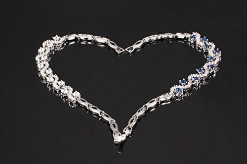 Crystalline Azuria Women 18ct White or Yellow Gold Plated Cubic Zirconia Crystals Tennis Bracelets in Jewellery Box - Image 4