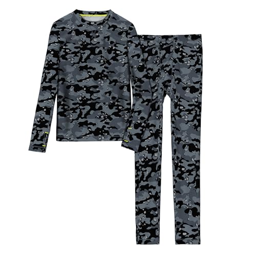 Image of Comfortech Boys' Stretch Poly 2-Piece Long Sleeve Crew & Pant Set