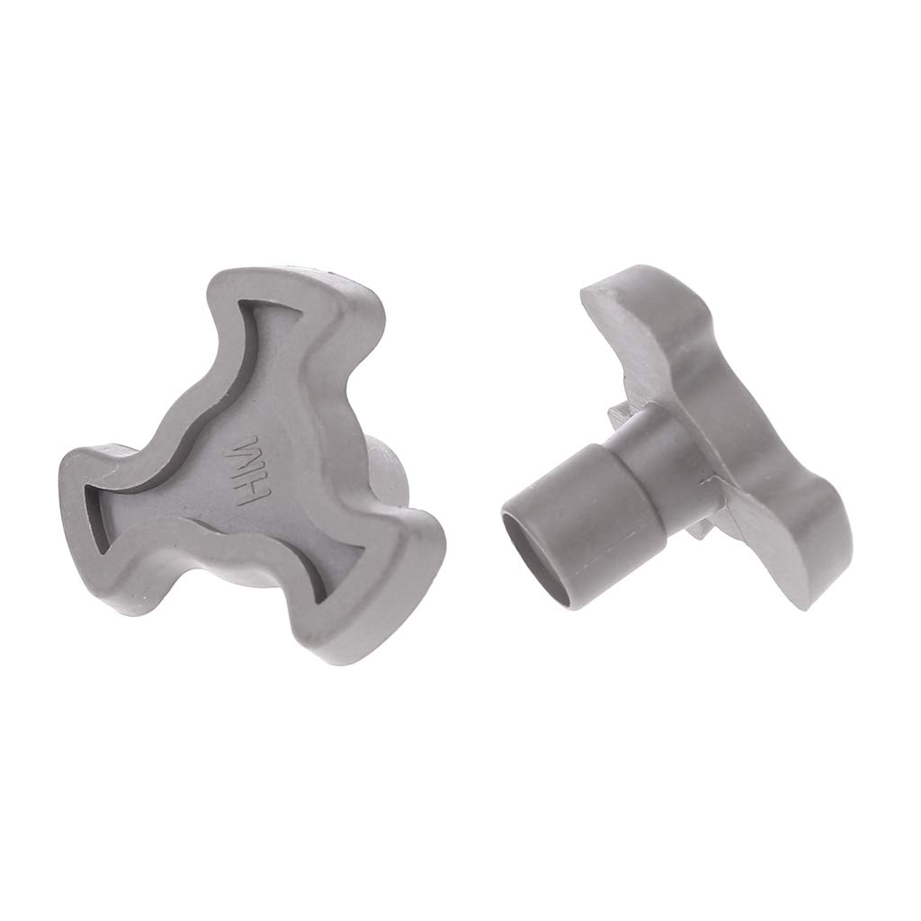 2 Pezzi Accoppiamento Per Giradischi Microonde – Supporto Vassoio In PPS, Albero 15mm, Ricambio Universale