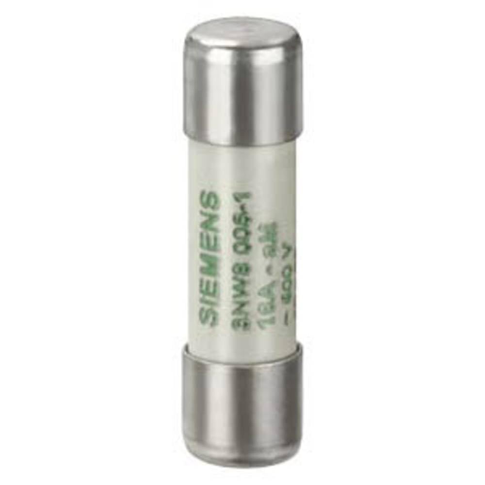 Fusible Siemens 1a aM cilíndrico 10x38 con cuerpo cerámico de alta resistencia térmica