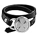 Produktbild Tumundo® 1 Armband Herren Lederarmband Leder Motiv Kreuz Schwarz Silbern Biker Surfer Schmal Wickelarmband