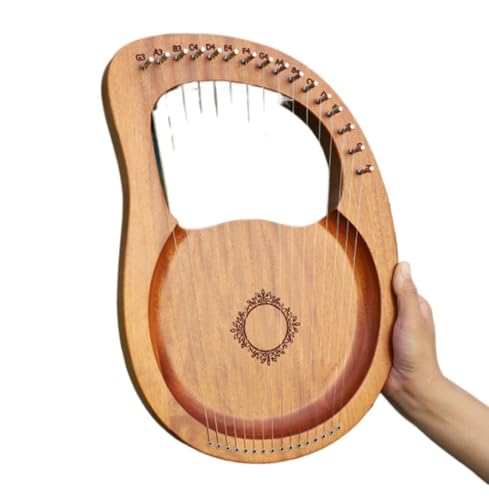 ���C�A�[�n�[�v 7/16�� �v�� ���y�� �|�[�^�u�� �G�Ճn�[�v �`���[�j���O�����`�t���A �}�j���A���A �\���R�A �ƃs�b�N (Color : 19-String Boxed - Coffee) (16�� - �v���[�g�^�C�v - �I���W�i���J���[ �o�^�t��