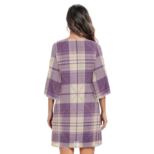 Robe trapèze légère lavande : sublimez votre silhouette sans effort