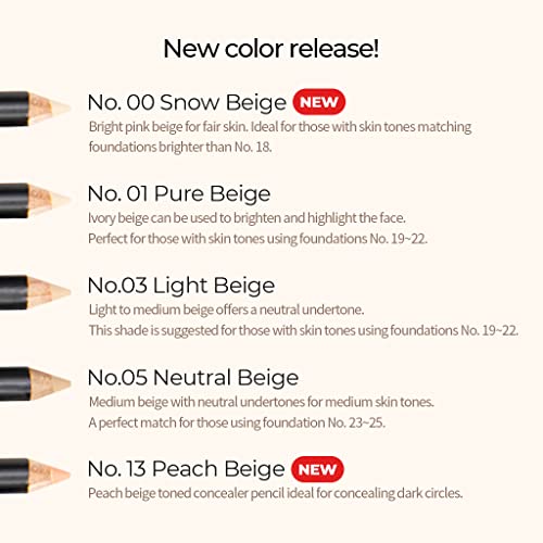 Mustaev - Spot Eraser Concealer Pencil - No. 13 Peach Beige #TOP4