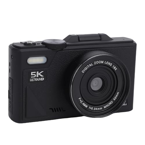 Appareil photo numérique 5K pour vlog et voyage avec zoom 18X et écran 3"