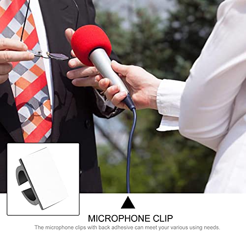 Toyvian 2Pcs Microfoon Clip Houder Handheld Microfoon Mic Ondersteuning Klem Beugel Met Back Lijm - Image 8