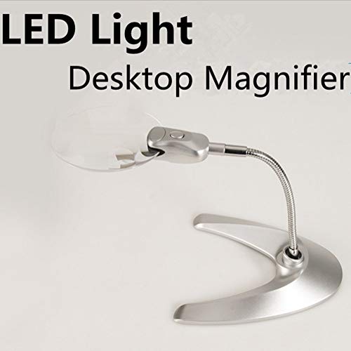 Loupes grossissantes LED CRODY à double objectif 2X 4X réglable
