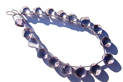 Perles d'améthyste en forme de coussin lisse pour création de bijoux raffinés DIY