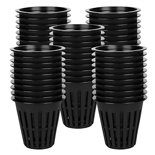 水耕栽培カップ | 2 インチ水耕栽培ポット | 50/100 個ネット カップ ポット、水耕栽培植物ラベル アクアポニックス メイソン ジャー屋内および屋外用 Qte-jp